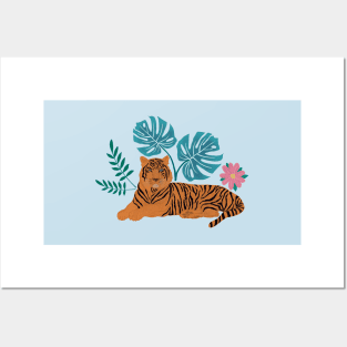 Tropical Jungle Tiger Posters and Art